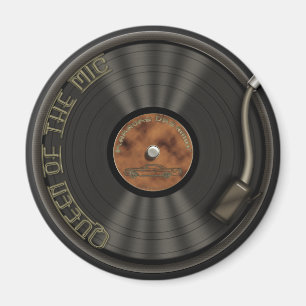 Íman Ímã do registro de vinil de LP do karaoke