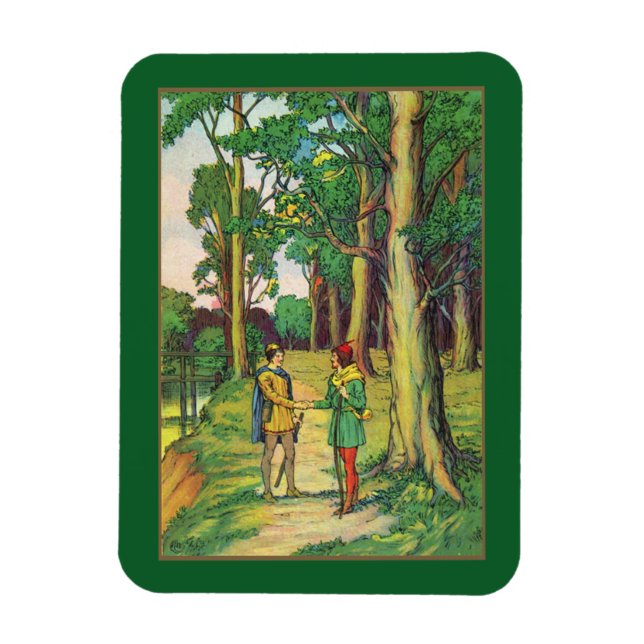 Íman Ímã do Robin Hood e do Pequeno João (Vertical)