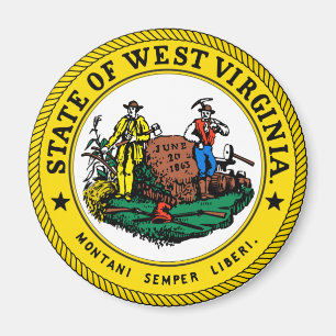 Íman Ímã do selo do estado de West Virginia