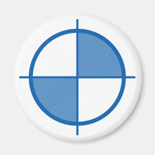 Íman Ímã do símbolo da elevação (azul)