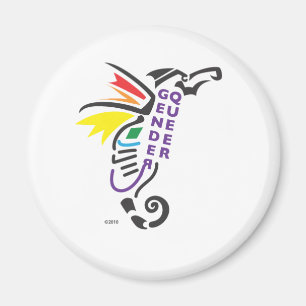 Íman Ímã do símbolo de Genderqueer