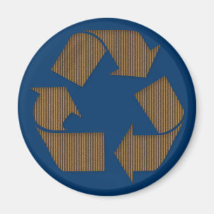 Íman Ímã do símbolo do reciclar do cartão