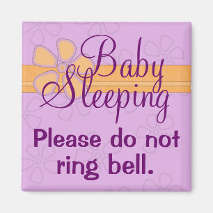 Íman Ímã do sinal da porta da rua do sono do bebê