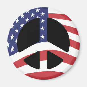 Íman Ímã do sinal de paz da bandeira dos E.U.