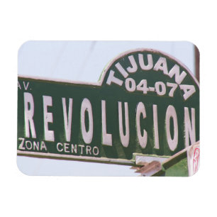 Íman Ímã do sinal de rua da revolução de Tijuana