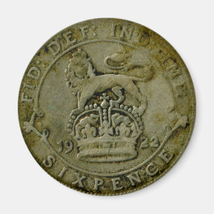 Íman Ímã do sixpence de 1922 Ingleses