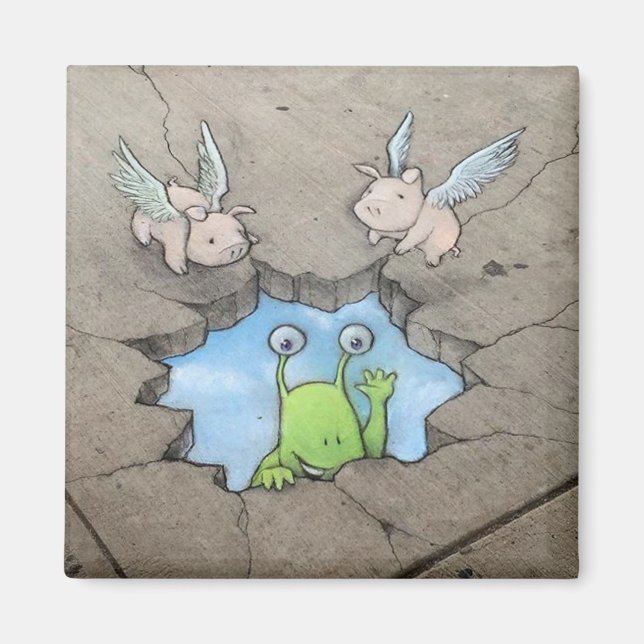 Íman ímã do skyhole (com porcos) (Frente)