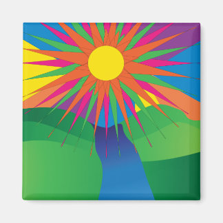 Íman ímã do sol psicodélico