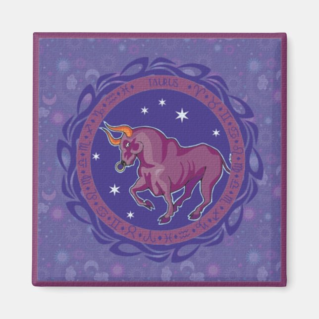 Íman Ímã do Taurus do sinal de Sun (Frente)