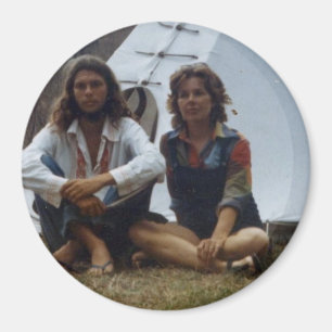 Íman Ímã do Tipi do Hippie & da mãe