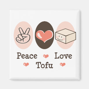 Íman Ímã do Tofu do amor da paz