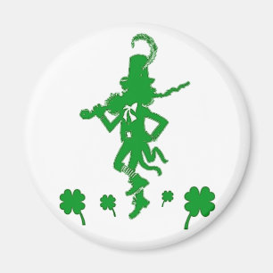 Íman Ímã do trevo do Leprechaun do dia de St Patrick