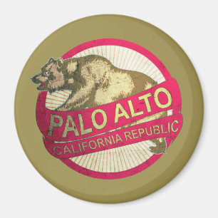 Íman Ímã do urso do vintage de Palo Alto Califórnia