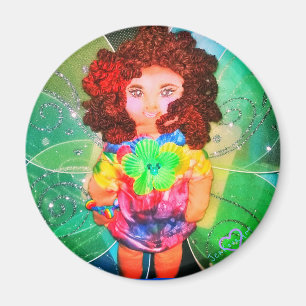 Íman ÍMÃ do VERDE da BONECA 1FAERY