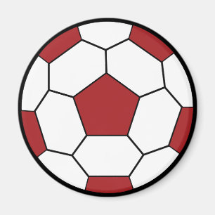 Íman Ímã do vermelho da bola de futebol
