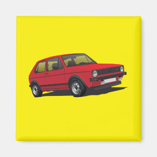 Íman Ímã do vermelho do golfe GTI MK1 de VDUB