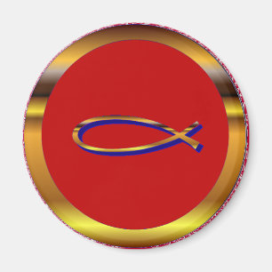 Íman Ímã do Vermelho-Ouro de Ichthys