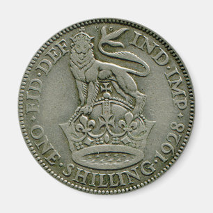Íman Ímã do xelim 1928 britânico