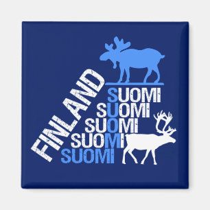 Íman Ímã dos alces & da rena de Finlandia