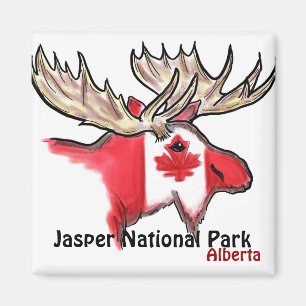 Íman Ímã dos alces de Alberta Canadá do parque nacio