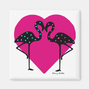 Íman Ímã dos amantes do flamingo