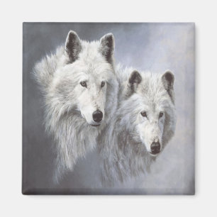 Íman Ímã dos amigos da neve do lobo