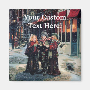 Íman Ímã dos Carolers do inverno do Natal