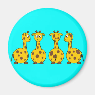 Íman Ímã dos girafas dos desenhos animados