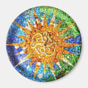 Íman Ímã dos mosaicos de Guell do parque