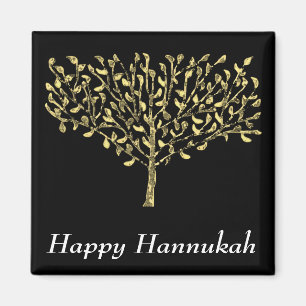 Íman Ímã Dourado de Chanukah da árvore