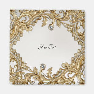 Íman Ímã Dourado Decorativo
