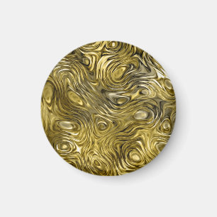 Íman Ímã "Dourado" derretido redondo