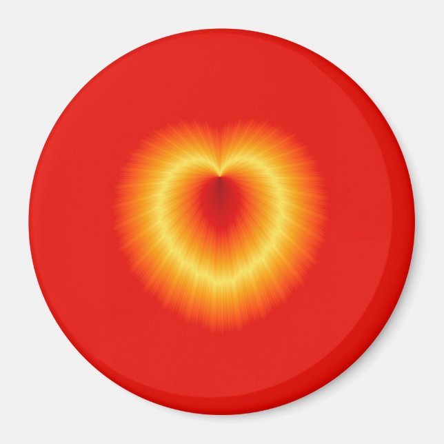 Íman Ímã dourado do coração (Frente)