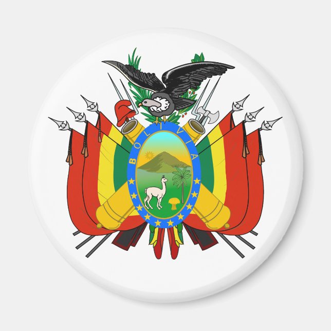 Íman ímã emblema bolivia (Frente)