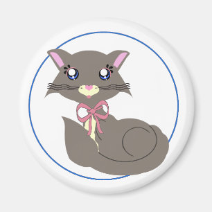 Íman Ímã enevoado do gatinho de Toon