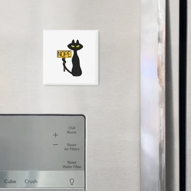 Íman Ímã engraçado Bad Boogie -O Gato- "NÃO" (In Situ (Fridge))