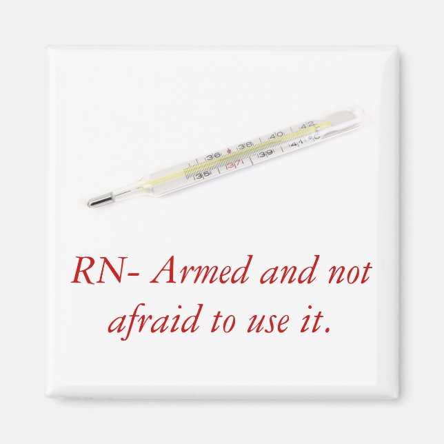 Íman Ímã engraçado da enfermeira (Frente)