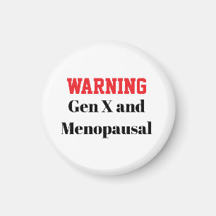 Íman Ímã engraçado da menopausa para a Geração X