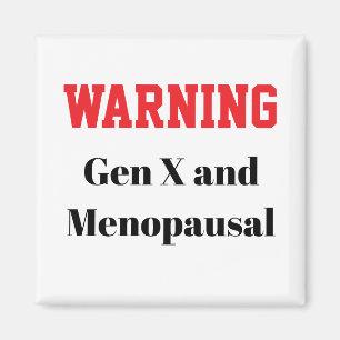 Íman Ímã engraçado da menopausa para a Geração X