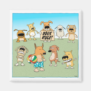 Íman Ímã engraçado da regra dos cães