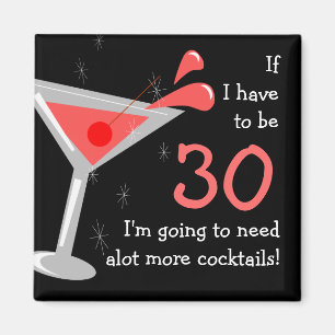Íman Ímã engraçado do cocktail de Martini do