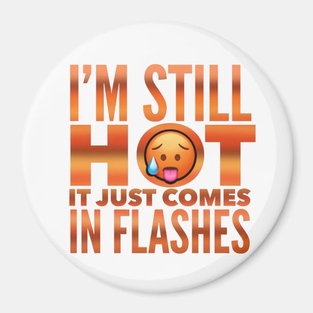 Íman Ímã Engraçado Flash Quente Menopausa (Frente)
