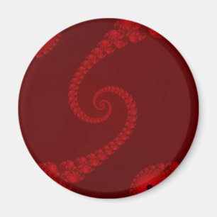 Íman Ímã espiral dobro vermelho escuro