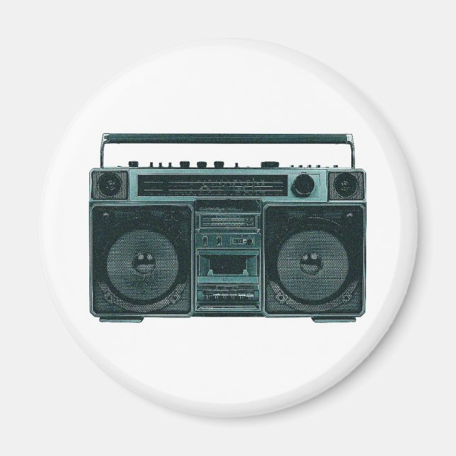 Íman ímã estéreo retrô (Frente)