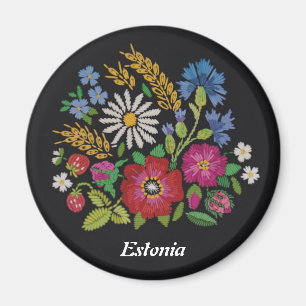 Íman Ímã estónio do Wildflower