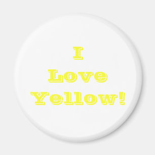 Íman Ímã Eu Adoro Amarelo