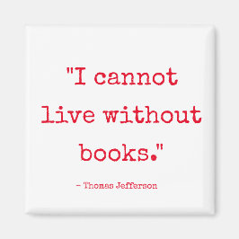 Íman Ímã Eu Não Posso Viver Sem Livros