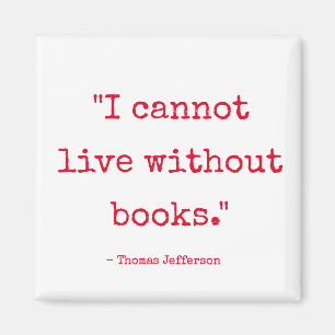 Íman Ímã Eu Não Posso Viver Sem Livros