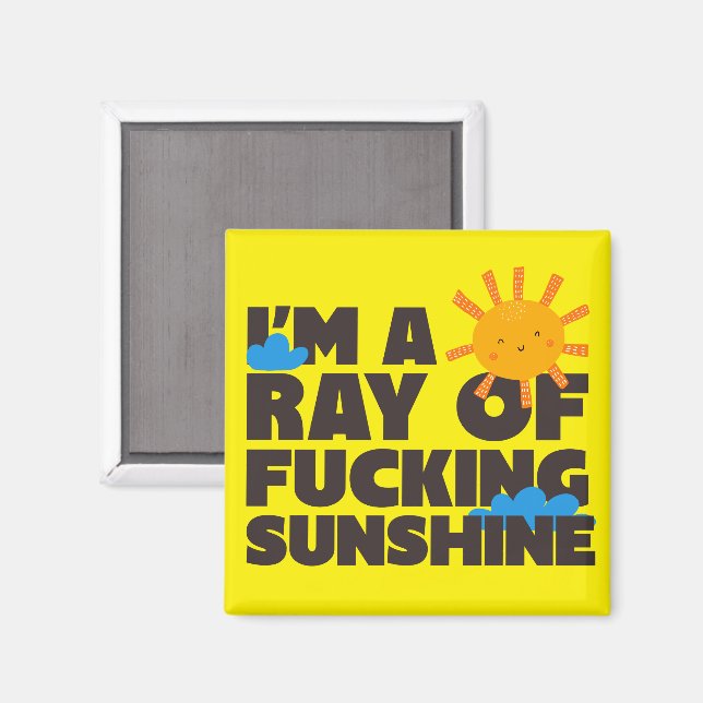 Íman Ímã Eu Sou Um Raio de Sol Absurdo Divertido (Front/Back)