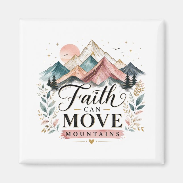 Íman Ímã Fé Pode Mover Montanhas (Frente)